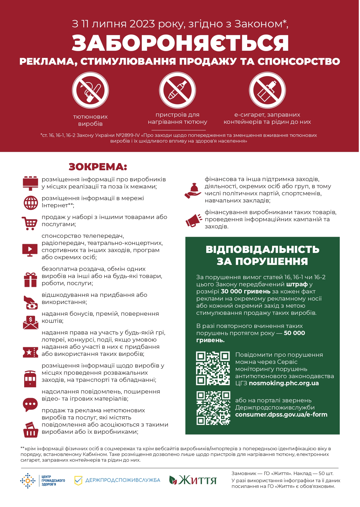 В Украине с 11 июля вводятся новые антитабачные правила