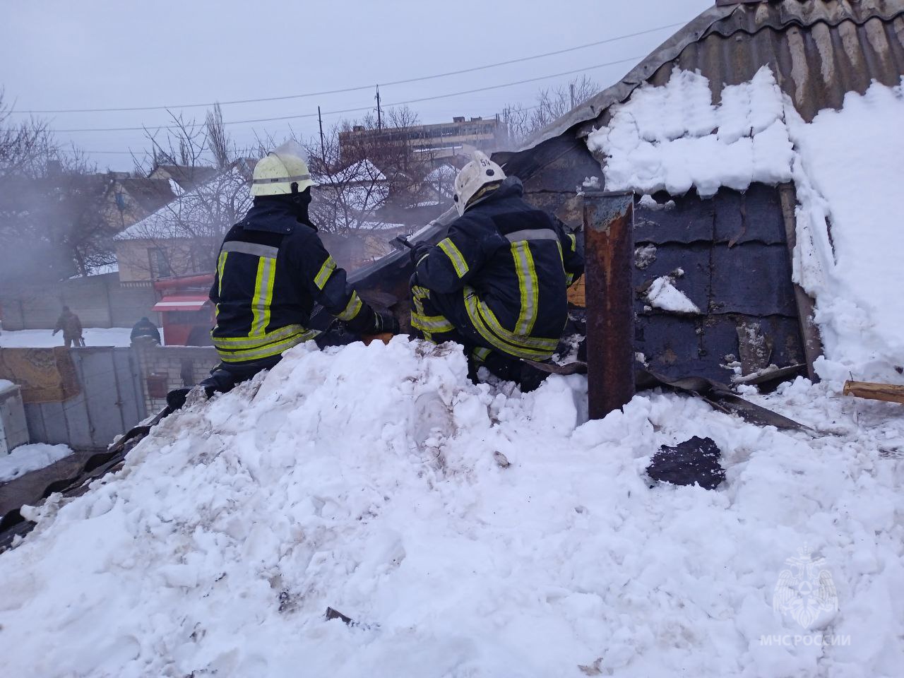 пожар в Лисичанске